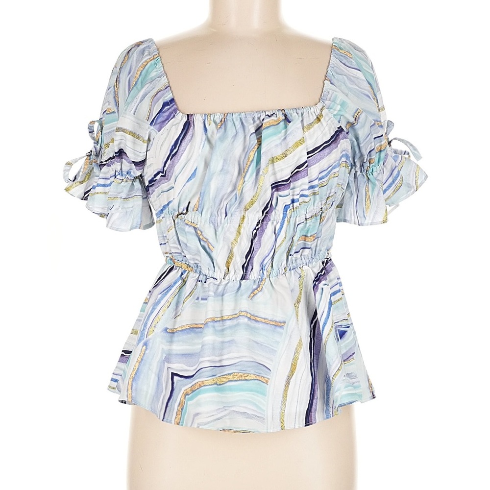 NWT Hutch medium multicolored Patterned Blouse